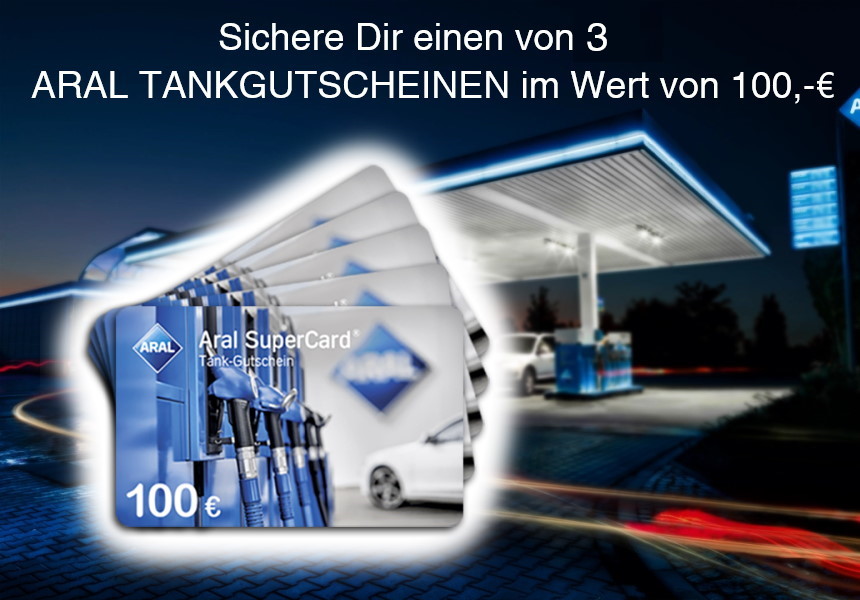 Gewinne einen von drei ARAL Tankgutscheinen