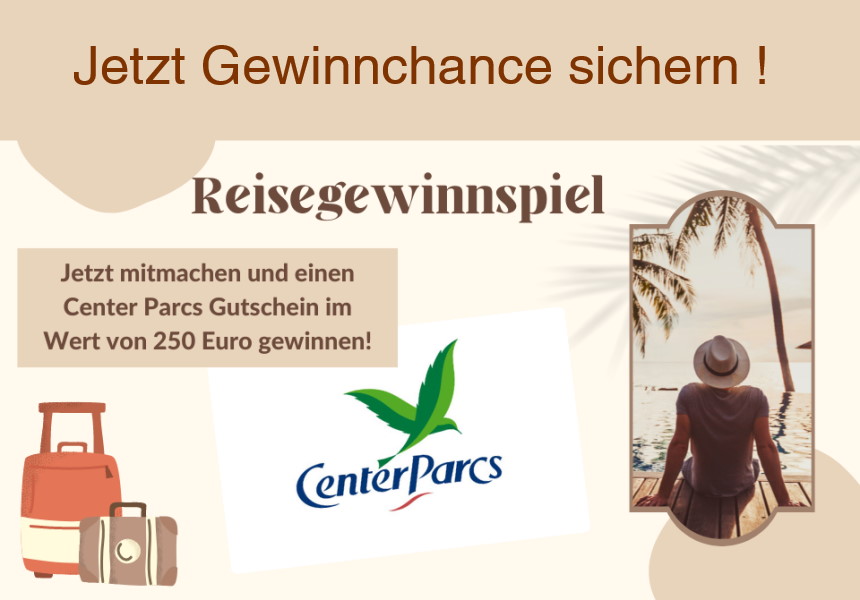 Gewinne eine 250 Euro Center Parcs Gutschein