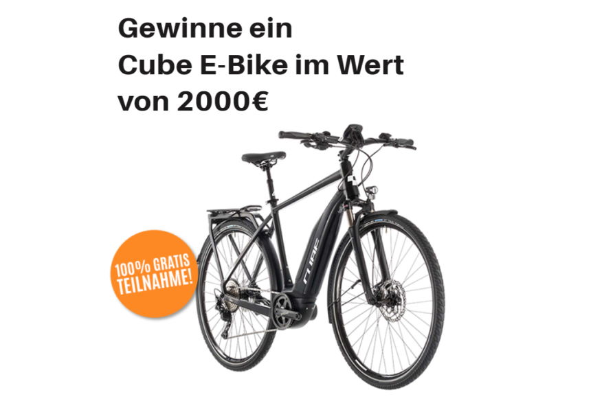 Cube e-bike gewinnen