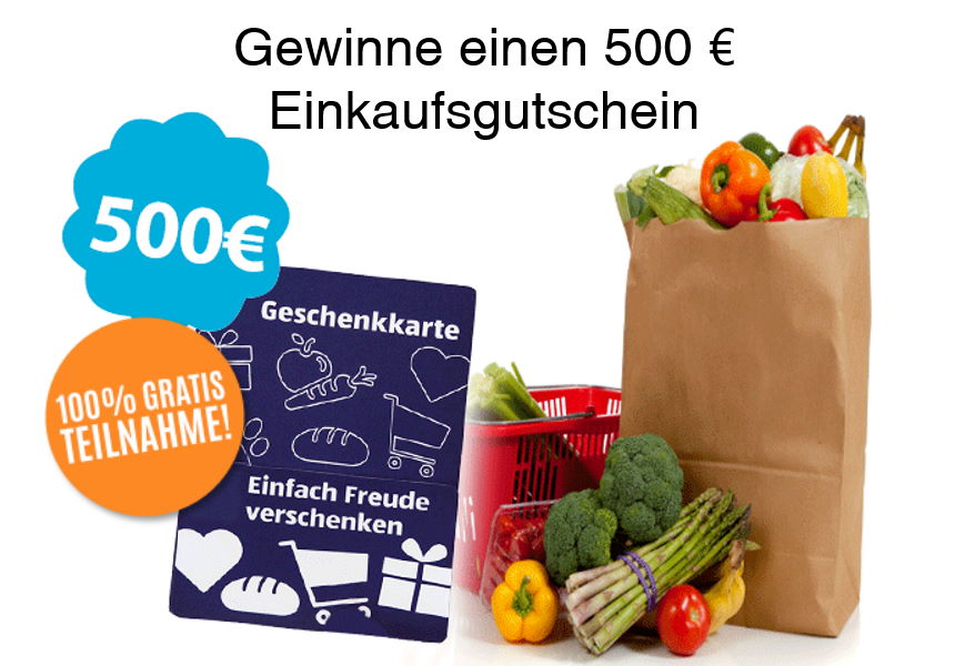 Supermarkt-Gutschein gewinnen