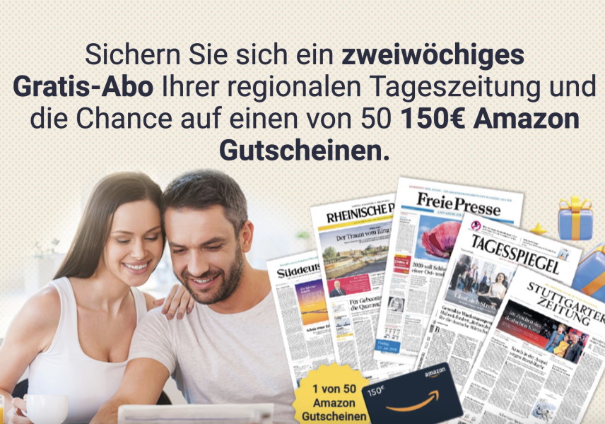 50-fache Gewinnchance: Gewinne einen 150 € Amazon-Gutschein