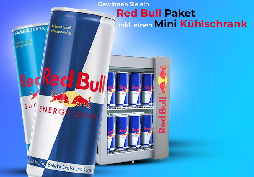 Wie Bekommt Man Einen Red Bull Kühlschrank Gewinne einen Red Bull Mini-Kühlschrank