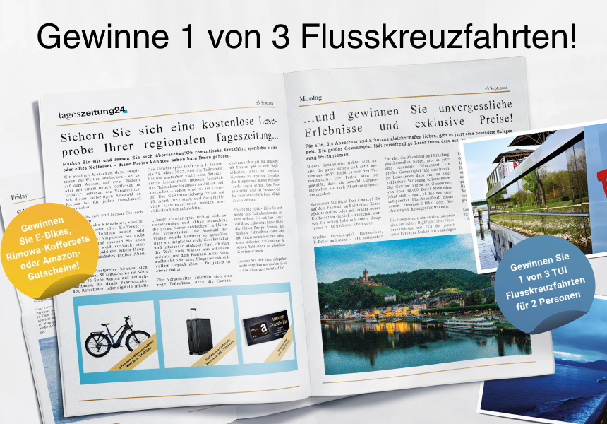 Flusskreuzfahrt gewinnen